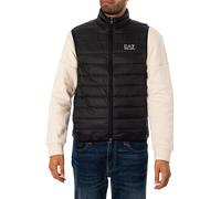 EA7 de los hombres Chaleco de plumas tejido, Negro