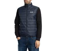 EA7 de los hombres Chaleco ligero con logo en el pecho, Azul