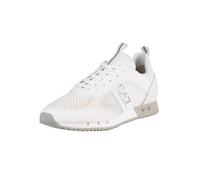 EA7 Hombre Entrenadores Tejidos, White/Silver, 46 EU