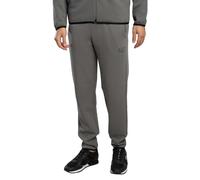 EA7 de los hombres Joggers con cremallera lateral y logotipo, Gris