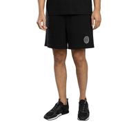 EA7 de los hombres Pantalones cortos deportivos con logotipo de insignia, Negro