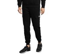 EA7 de los hombres Pantalones deportivos con logo regular, Negro
