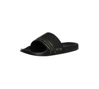 EA7 de los hombres Sliders de rayas de marca, Negro