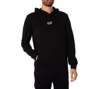EA7 de los hombres Sudadera con capucha, Negro