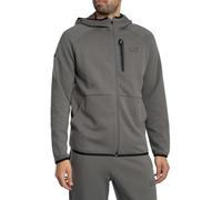 EA7 de los hombres Sudadera con capucha y cremallera Dynamic Athlete, Gris