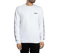 EA7 de los hombres Sudadera con cinta con logo, Blanco