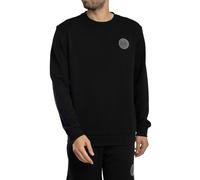 EA7 de los hombres Sudadera con parche del logotipo, Negro