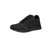 EA7 de los hombres Zapatillas con logo de malla, Negro