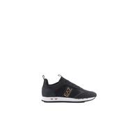 EA7 de los Hombres Zapatillas Deportivas con emblemas metálicos, Negro, 40.5 EU