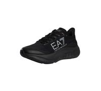 EA7 de los hombres Zapatillas deportivas con logo grande, Negro