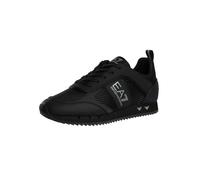 EA7 de los hombres Zapatillas deportivas con logotipo de malla de carbono, Negro