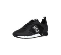 EA7 de los hombres Zapatillas deportivas de malla con logotipo deportivo, Negro