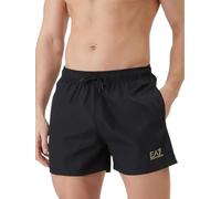 EA7 Emporio Armani - Bañador bóxer para hombre Logo Series 7M001677AF13019 8056643411811 - XXL, Negro y dorado., XL