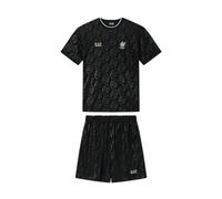 EA7 Emporio Armani - Conjunto de camiseta y pantalón corto para hombre 7M001304AF13537 8033920100507 - XXS, Negro , L