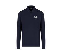 EA7 Emporio Armani Core Identity 8NPF15 - Polo de manga larga de algodón elástico para hombre, turquesa, S