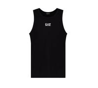 EA7 Emporio Armani Core Identity - Camiseta sin mangas para hombre, color negro (Reino Unido, Alpha, L, Regular, Regular, Negro)