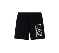 EA7 Emporio Armani - Pantalón corto para hombre, Core Identity, de algodón, 7M001414AF22266 8033920030446 - XXS, Negro y dorado., L