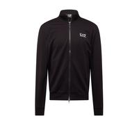 EA7 Emporio Armani Sudadera con cremallera negro / blanco L negro / blanco