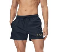 EA7 Emporio Armani - Bañador bóxer para hombre con logotipo ASV 7M002000AF13049 8056643416625 - XXL, Negro y dorado., L