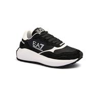 EA7 Emporio Armani Zapatillas Deportivas, Negro y Blanco, Diseño Clásico con Logo (Negro, Sistema Tallas Calzado EU, Adulto, Números, Mediano, 41)