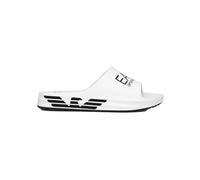 EA7 Emporio Armani Zapatos de Playa Blanco/Negro (7X000356-AF18618-MZ021) Pantuflas de Playa Hombre Blanco Antideslizante con Logo EVA en una Suela Más Gruesa, blanco y negro, 40 EU