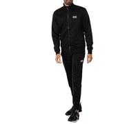EA7 Hombre Chándal Con Cremallera Y Logo, Black, S