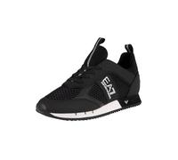 EA7 Hombre Entrenadores Tejidos, Black/White, 44.5 EU