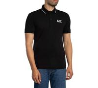 Polo EA7 Core Identity de piqué de algodón elástico para hombre