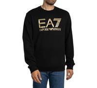 Emporio Armani Sudadera EA7 Hombre con logo grande del tren Negro/Dorado L