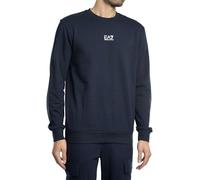 EA7 Hombre Sudadera con Logo Estampado, Blue, S