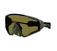 EA7 Hombre Sunglass Q74009 - Color del Marco: Verde militar mate, Color de la Lente: Verde