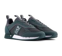 EA7 Zapatillas Deportivas con Cordones en Blanco y Negro Hombre