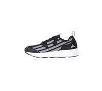 EA7 Zapatillas negras para hombre con estampado de logotipo, Negro , 41 1/3 EU