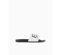 EA7 Emporio Armani - Chanclas unisex con maxi logo 7X000108AF15118 8059659607957 -, Blanco Negro Mz096, 46 EU