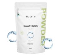 EAA Polvo Natural 500 g - Dosis elevada - EAA Instantáneo Neutro sin Edulcorantes, Aditivos, Aromas Artificiales - Aminoácidos esenciales - Vegan Essential Amino Acids
