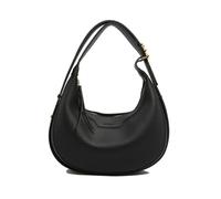 eaacaa Crescent Y2K Hobo Bag Vintage Elegant Bolso de Hombro PU Cuero Bandolera Ajustable para Mujer Reisen Alltag Bolsa de Media Luna, Negro, 18 x 23 x 7 cm