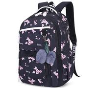 eaacaa Mochila para mujer, colegio escolar, bolsa de lona, mochila escolar, adolescente, niña, mochila escolar, colegio, Negro , voir photo