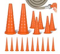 EAAGHK 17PCS Tapón Hidráulico Cónico, Tapón de Servicio de Aceite Hidráulico de 3 Tamaños, Tapones de Manguera Hidráulicos, Tapones de Silicona Cónicos Resistente a Fugas para Manguera Hidráulica