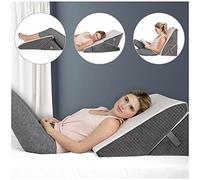 Almohada de cuña para cama de Klbs Chic Jacquard Cover almohada de cuña para dormir y reflujo ácido, acidez estomacal (cuña de altura ajustable)