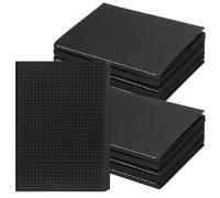Eaasty 10 Pack Dot Grid Pocket Notebooks Small Black Paper Notebook A6 Dotted Journal Minimalist Bullet Dot Grids for Work Journaling Business
