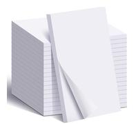 Eaasty 18 Pack Blank White Memo Notepad 5.5 x 8.5 Inches Unlined Note Pads Scratch Pads for Writing Blank Paper to Do Grocery List Small Notepads for Office, School, and Home Use 50 Sheets Each Pad