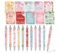 Eaasty Juego de 30 mini cuadernos a granel con bolígrafo para mujer, diario pequeño con diseño floral, cuaderno de bolsillo con páginas a rayas, bloc de notas inspirador para mamá, cumpleaños, oficina