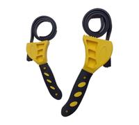 Eabdice 2 Piezas Llave de Correa de Goma Universal, llave de tubo de goma resistente, Llave Ajustable para Desmontar e Instalar Diversos Objetos, para Accesorios de Tuberías, Filtros de Agua