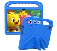 Eabhulie Carcasa para Huawei Mediapad T5 10.1" Antigolpes Funda de EVA con Asa y Soporte, Cubierta Ligera y Antideslizante para Niños Azul