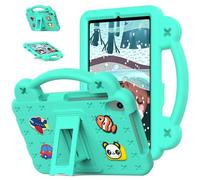EabHulie Funda protectora para tablet Huawei MatePad T8 20.3 cm 2020, diseño de dibujos animados, ligera, con asa, a prueba de golpes, color verde