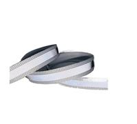 EABKLPQRS Cintas reflectantes para coser, Cinta de tela reflectante for ropa, correa costura, cinturón, 5 yardas, 10mm, Multicolor(White)