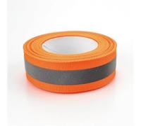 EABKLPQRS Cintas reflectantes para coser, Cinta reflectante multicolor de 20 mm x 10 for coser ropa, metros(Orange)