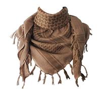 EABKLPQRS Ladies Scarves Square Bandana, Bufanda táctica militar de algodón Keffiyeh del desierto, multicolor, 110x105 cm(Sand)