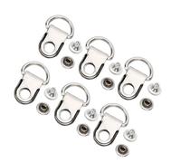Eacam 100 Juegos de Ganchos para Cordones de Zapatos, Kit de Remaches con Hebilla de Ojal de Latón Plateado de 9x14 Mm con Accesorios para Zapatos, Cuero, Bolsos