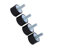 Eacam 4 M8 M6 Rubber Mounts Shock Absorber Anti Vibration Silentblock Bobbin Isolator, Mainly Used for Air Compressors, Engines, Gasoline Engines, Water Pumps, As a Damping (VD30*20 M8*23)